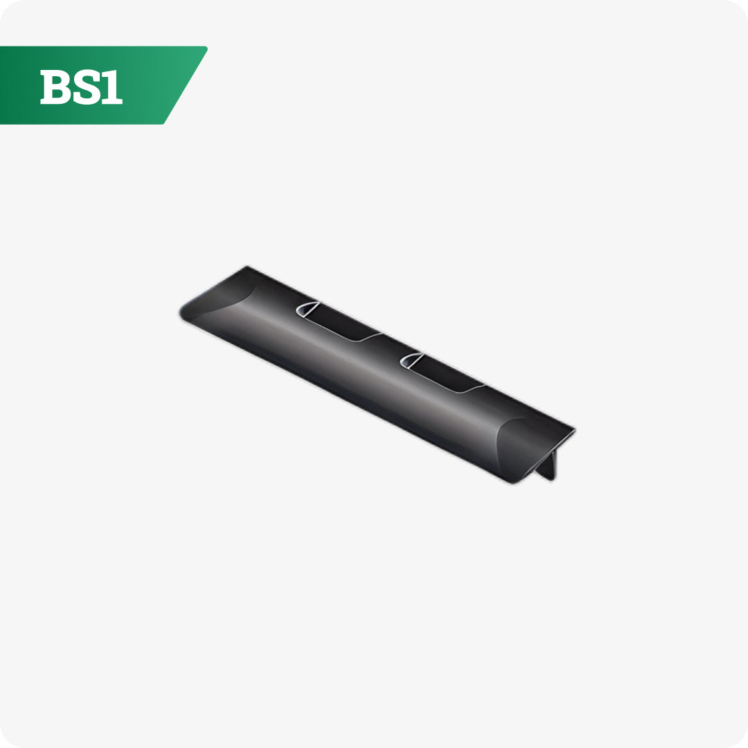 BS1 Bottom Skid 4.5 Inch – plastic skid protecting the door bottom edge during shipping and handling