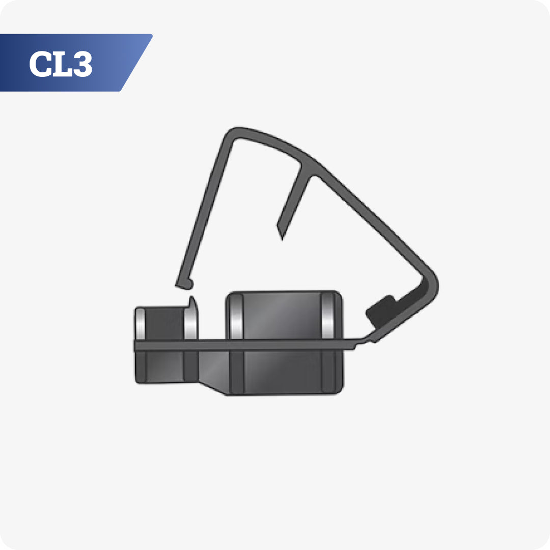 CL3 Backset Flat Jamb Closure Clip – closure clip for 2-3/8 inch backset flat jamb door frames