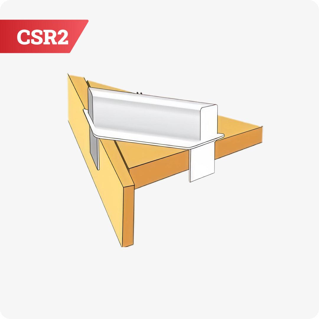 CSR2 Corner Spacer Retainer – plastic spacer protecting door corners from damage during handling and transport