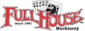 A vintage-style red and black logo reading 'FULL HOUSE Machinery' with playing card graphics and the text 'Since 1981' on a plain white background.